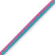 Ribbon text "Waves" Neon blue-pink